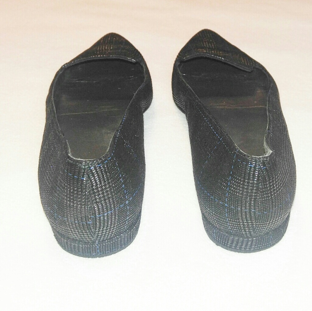 Stuart Weitzman Plaid Textured Pointed Toe Flats - image 4